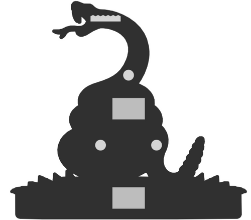 "Don't Tread On Me" Gadsden Flag Wall Hanger