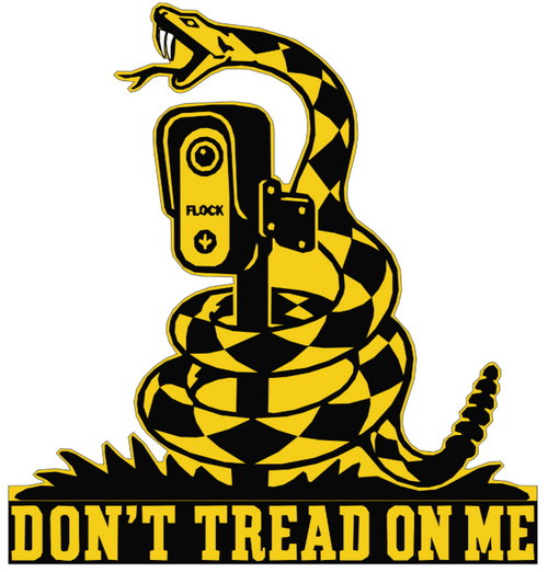 Don't Tread On Me Flock Wall Hanger - Front