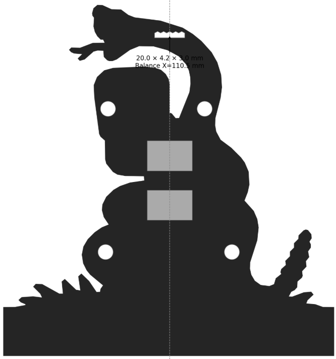 Don't Tread On Me Flock Wall Hanger - Back/Print Layout