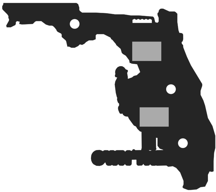 Florida Linemen Own the Line Wall Hanger - Back Print Layout