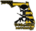 Florida Punisher We the People Don't Think So Wall Hanger - Front
